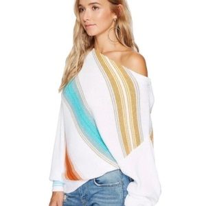Free People Spectrum Stripe Sweater Sz. S